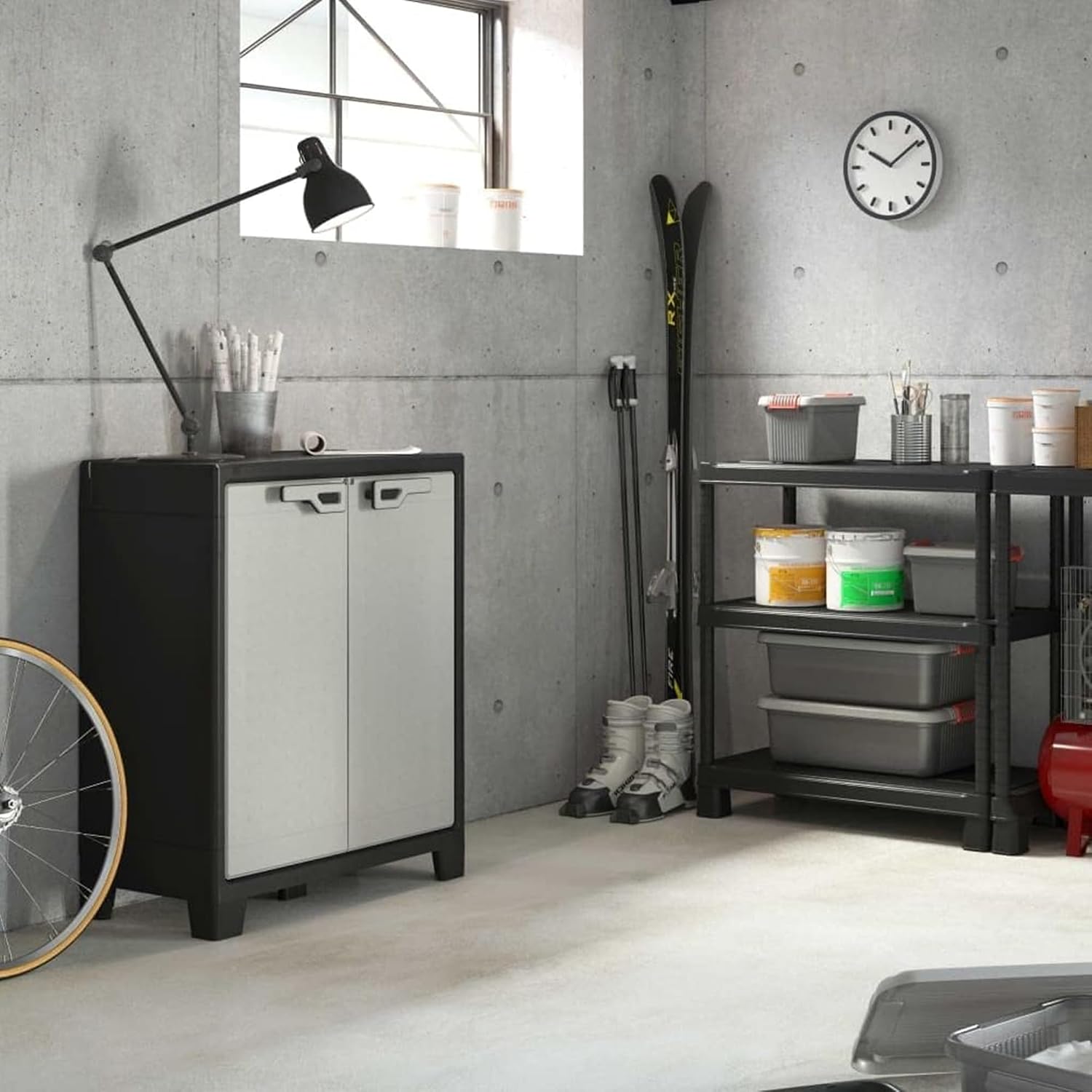 Keter 2 Door Base Cabinet, Grey