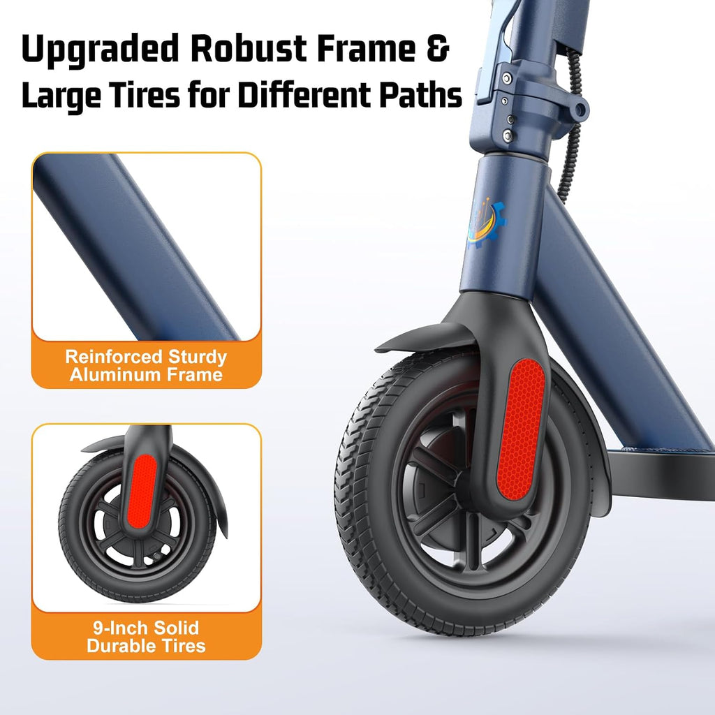 Caroma Electric Scooter Adults, 350W/500W Motor, Top Speed 20/25 Mph & 30 Miles Range, 8.5' Solid Tires, Cruise Control E Scooter for Adults
