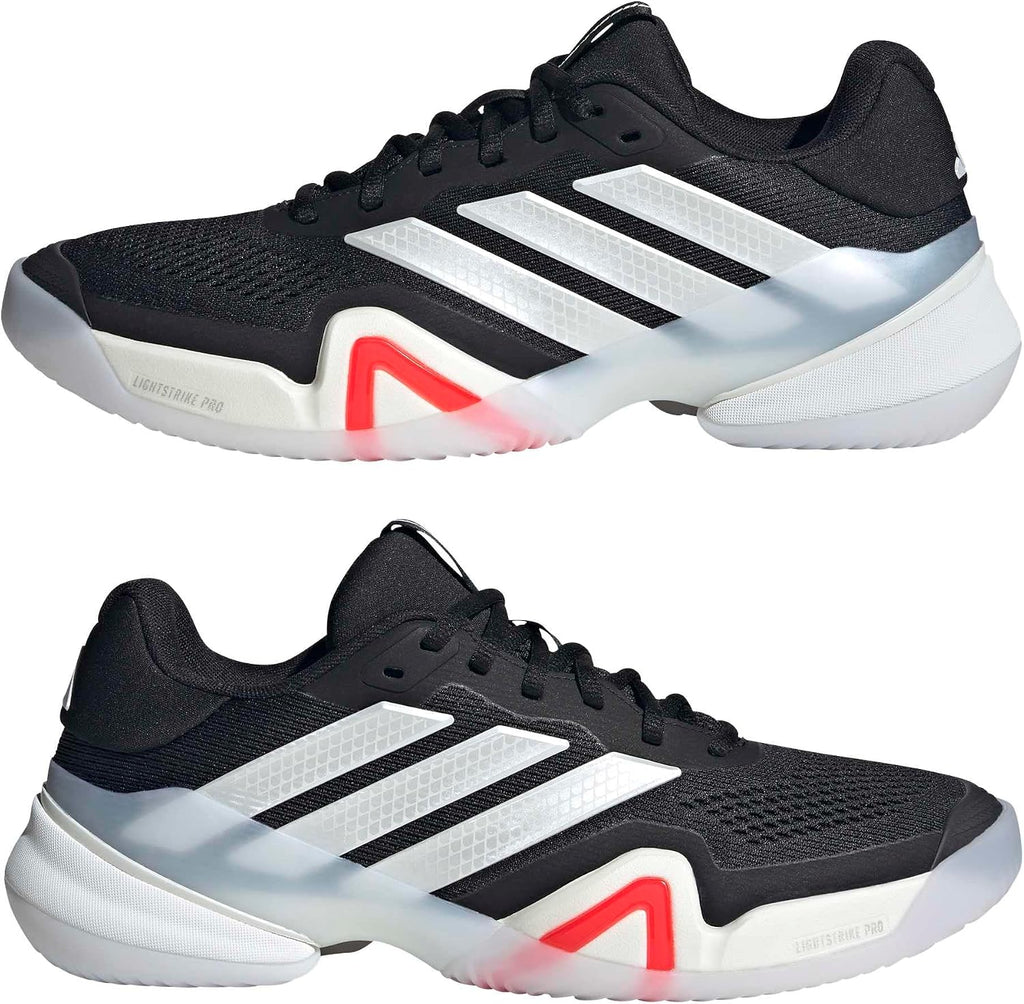 adidas Mens Barricade 14 Tennis Sneakers Shoes - Black, Orange
