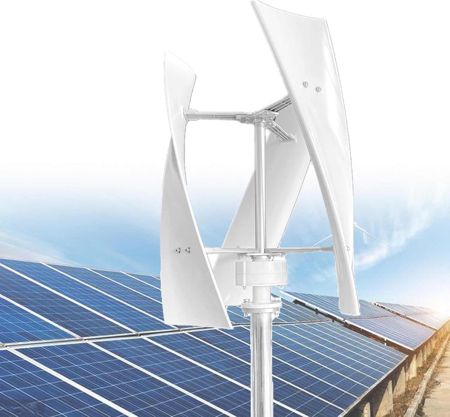 Wind Turbine Generator Kit 3000W for 12V 24V Systems, 3-Blade Vertical Wind Power Maglev Generator