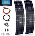 100 W Portable Solar Panel for Power Station, Flexible Solar Charger, Photovoltaic Monocrystalline Modules for Camping RV Boat Off Grid System