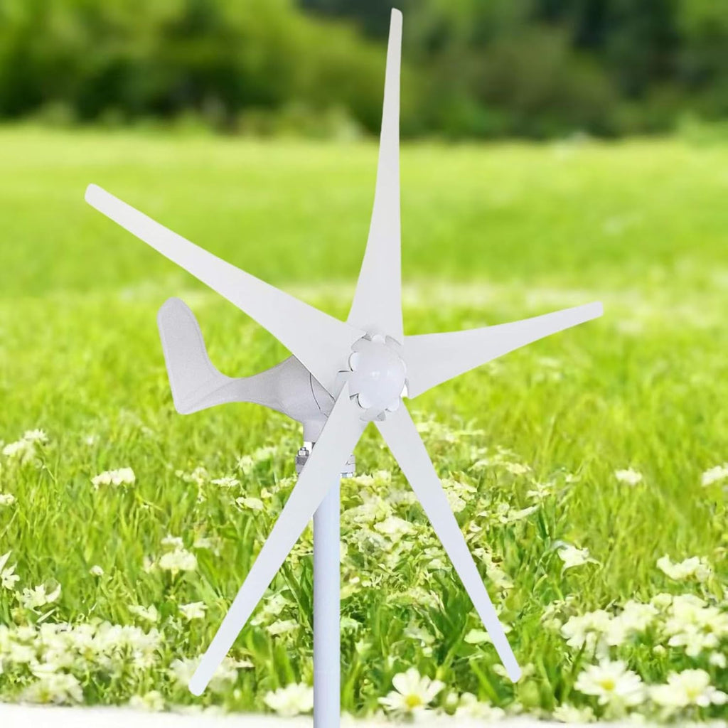 5000W Wind Turbine Generator Kit – 12/24/48V With 5 Blades And MPPT Charge Controller, Suitable For Marine, RV, Home & Hybrid Solar-Wind Systems(48v)