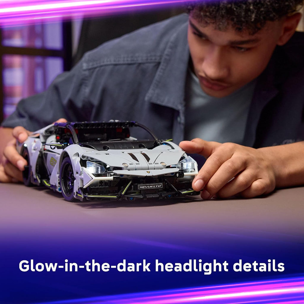 LEGO Technic Lamborghini Revuelto Super Sports Car Toy - Building Set for Girls & Boys - Lamborghini Model Kit for Kids, Ages 10+ - Makes a Great Gift for Kids & Car Enthusiasts - 42214