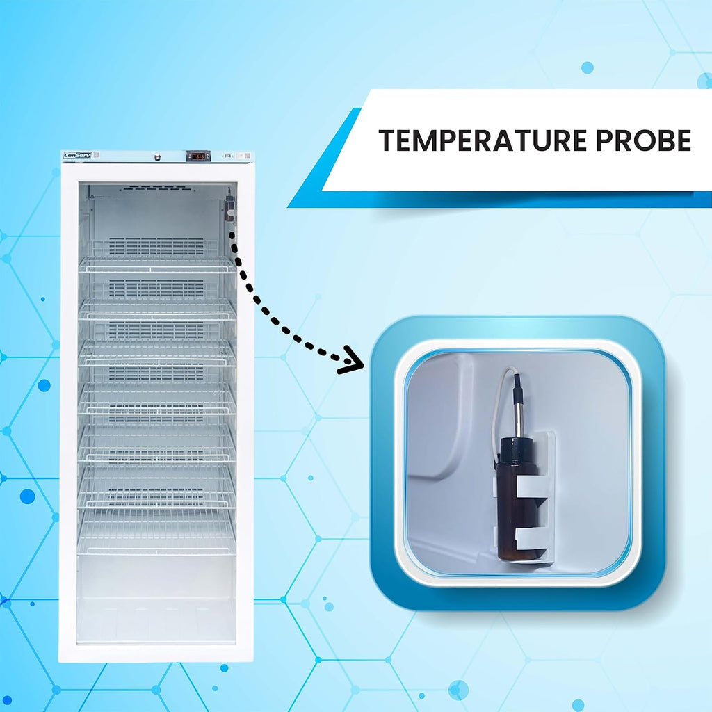 Conserv 23.4' Wide Pharmacy & Clinic Refrigerator, 12.7 Cu.Ft Medical Vaccine Fridge, WiFi Temperature Monitoring, High/Low Temp Alarm, Locking Door, No Frost, ETL Listed, 110V