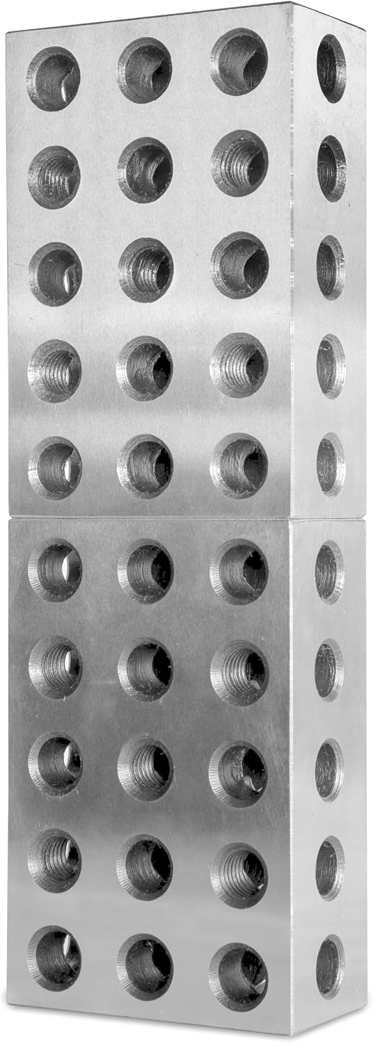 WEN 6 x 4 x 2-Inch Hardened-Steel Precision 2-4-6 Blocks, Alternative 123 Blocks, Two Pack (10446)