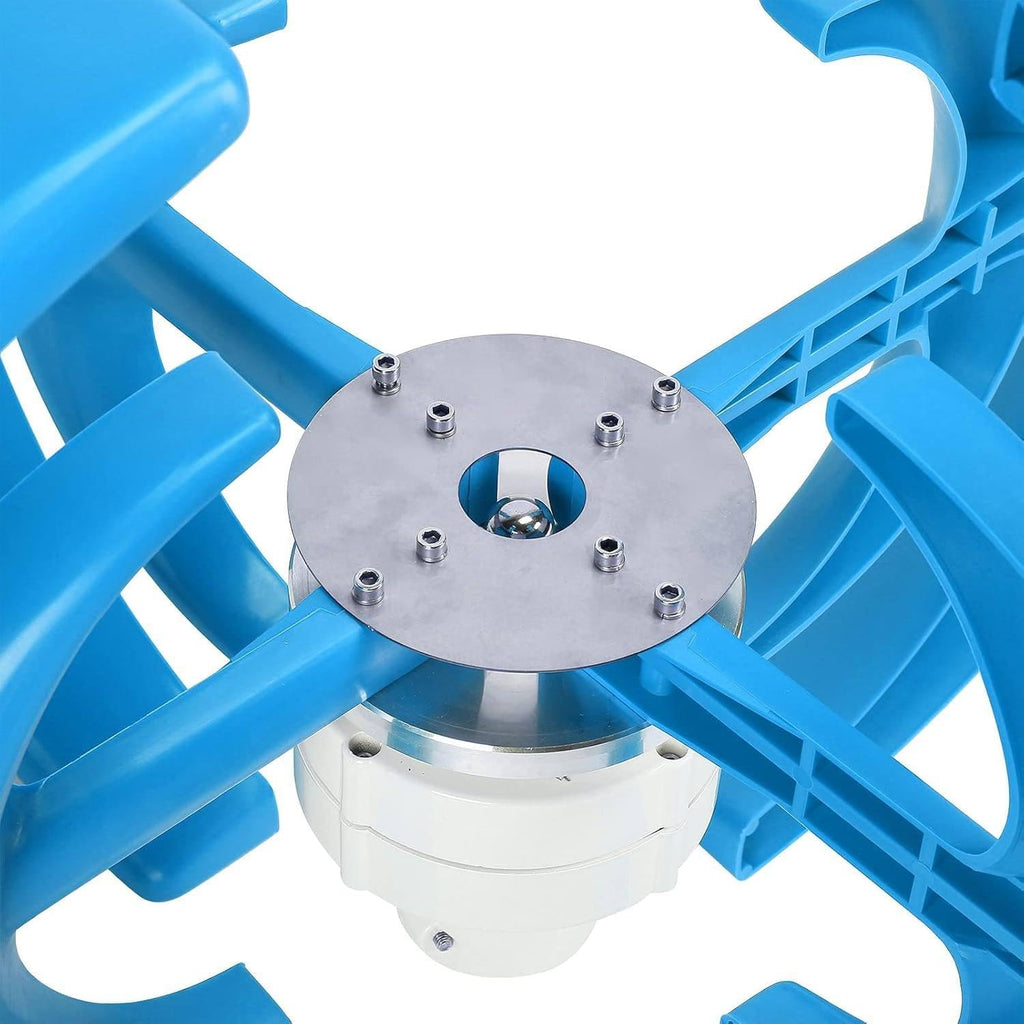 Wind Turbine Generator, Vertical Axis Wind Turbine, New 1000W 12V 24V Vertical Wind Turbine Magnetic Levitation Upright Wind Generator for Home Ship,24V-Blue