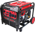 PowerSmart 7000-Watt Open Frame Inverter Generator, Electric Start Portable Generator for Home Backup & RV Camping - Gas Powered, 120V/240V Dual Voltage, Clean Power for Sensitive Electronics(PS5055C)