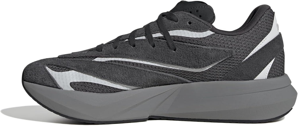 adidas Mens Lightblaze Lace Up Sneakers Shoes Casual - Grey, White