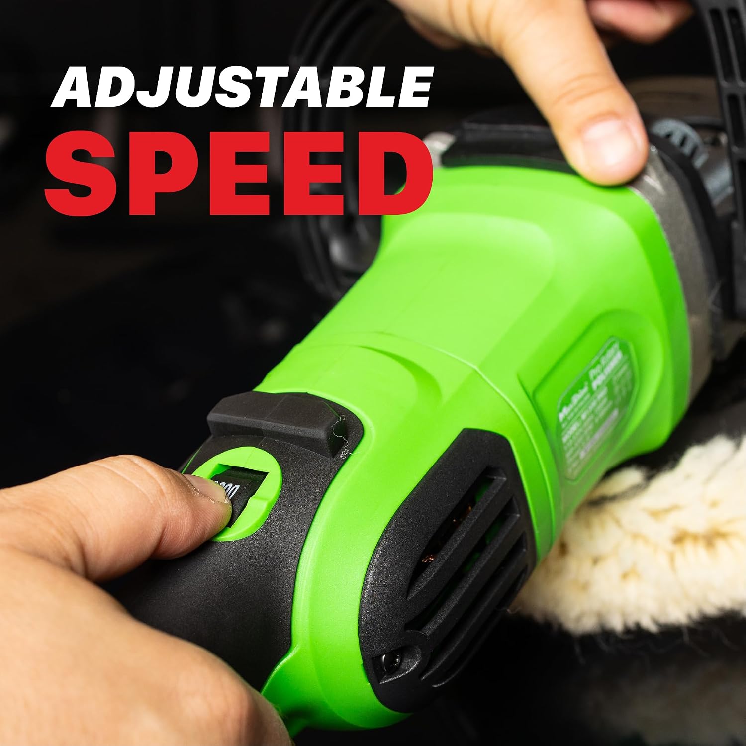 Maxshine 7' M1300 Pro Rotary Polisher - 1300W, 6-Speed, 5/8' Thread - Auto Detailing Tool for Paint Protection, Swirl & Scratch Repair, Buffing, Glossy Shine - Ideal for Cars, Trucks, SUVs