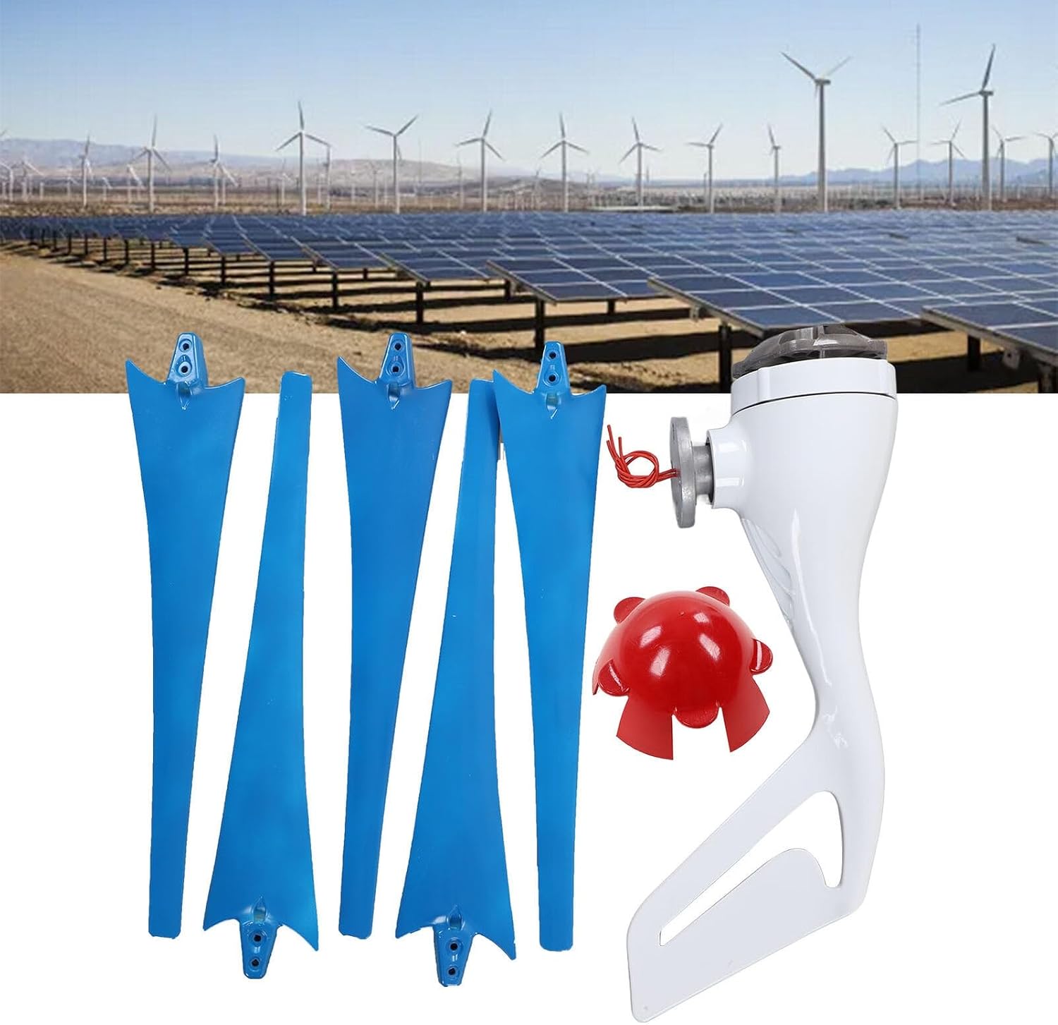 3200W Wind Turbine Generator Set 1000W 12V 24V Wind Turbine + Wind And Solar Hybrid Controller + 2000W Inverter + 100W *2 Solar Panel Windmill Generator Household Marine Street Light ( Color : 12V )