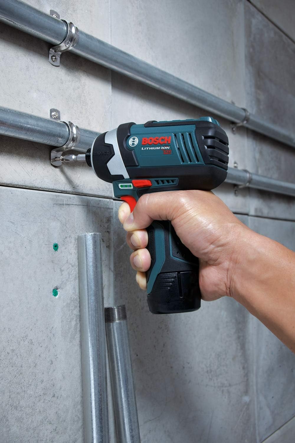 BOSCH CLPK22-120 12V Max Cordless 2-Tool 3/8 in. Drill/Driver and 1/4 in. Impact Driver Combo Kit with 2 Batteries, Charger and Case & Bosch MS4041 41-Piece Drill and Drive Bit Set
