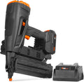 WEN 20V Max Cordless Brushless 18-Gauge Brad Nailer with 2.0Ah Battery and Charger (20518)