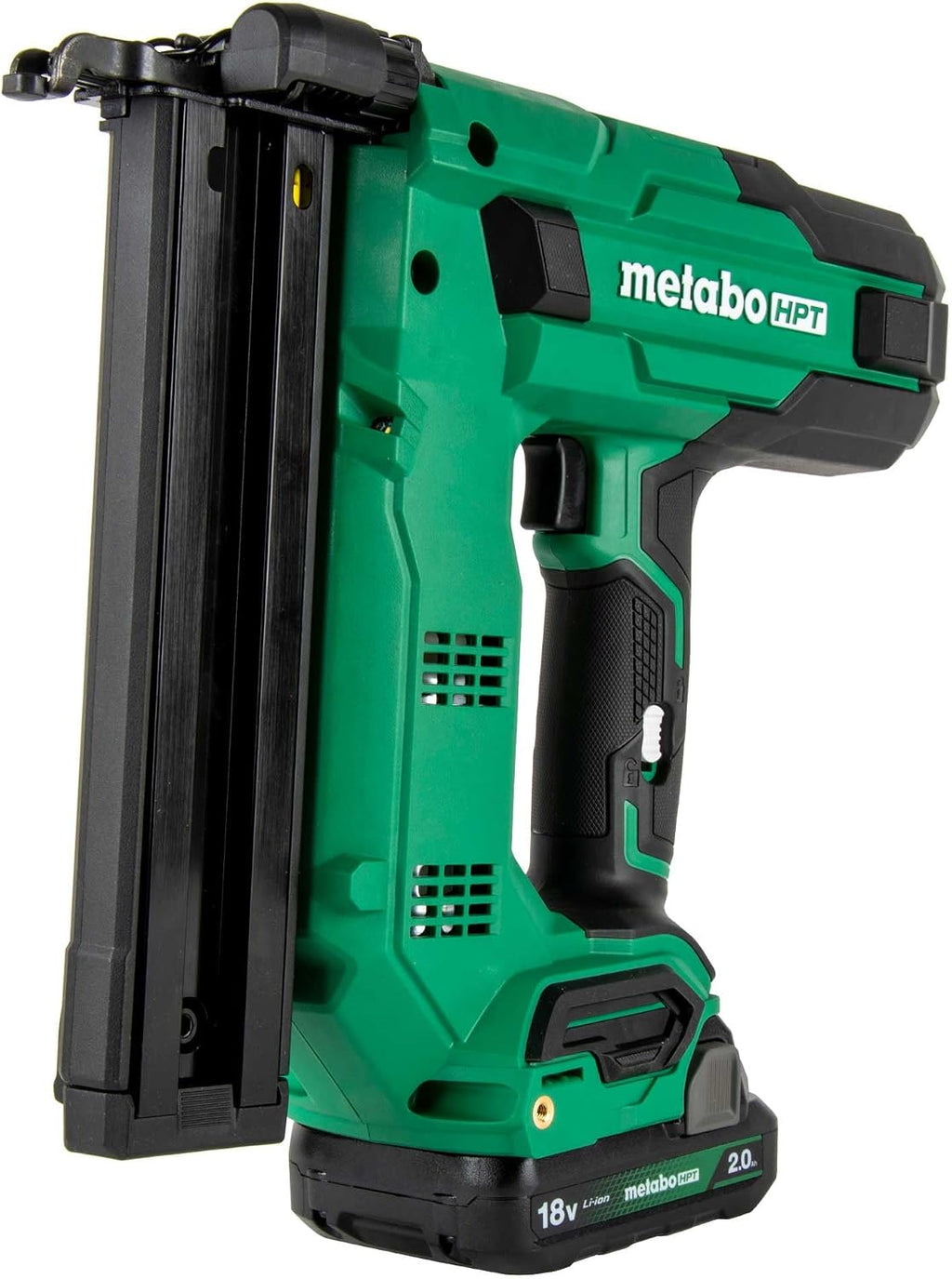 Metabo HPT 18V MultiVolt Cordless Narrow Crown Stapler Kit, 18 Gauge 1-1/2' Stapler with Power Tool 2.0Ah Lithium Ion Battery, Drives 1/2' to 1-1/2' Staples, 5-Year Warranty, N1804DB
