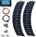 100W Portable Solar Panel, Flexible Monocrystalline Solar Charger, Photovoltaic Solar Panels Modules for RV,Boat,Tent, Camping, Travel, Garden