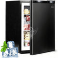 COSTWAY 2.1 Cu.Ft Small Freezer, Compact Upright Mini Freezer w/Reversible Single Door, 7 Adjustable Thermostat, Low Noise, 2 Removable Shelves for Bedroom, Office, Dorm, Apartment (Black)
