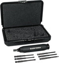 Klein Tools 57032 Screwdriver Set, Made in USA, Torque Screwdriver Kit with Phillips, Slotted, Square Bits, 1/4-Inch Nut Driver, Case Included, 6-Piece
