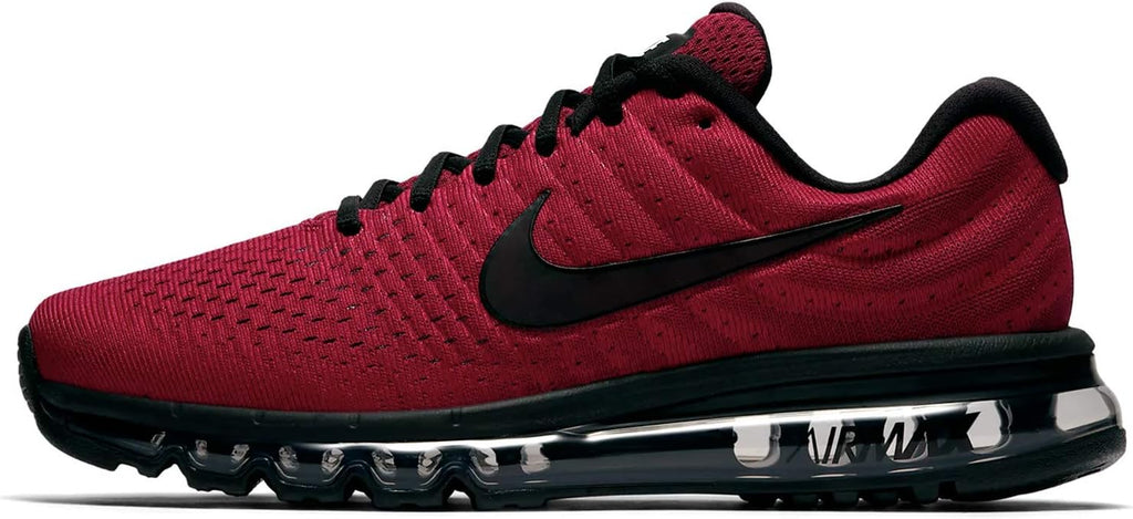 Nike Mens Air Max 2017 Low Top Lace Up Running Sneaker (10.5, Team Red/Black-Dark Grey)