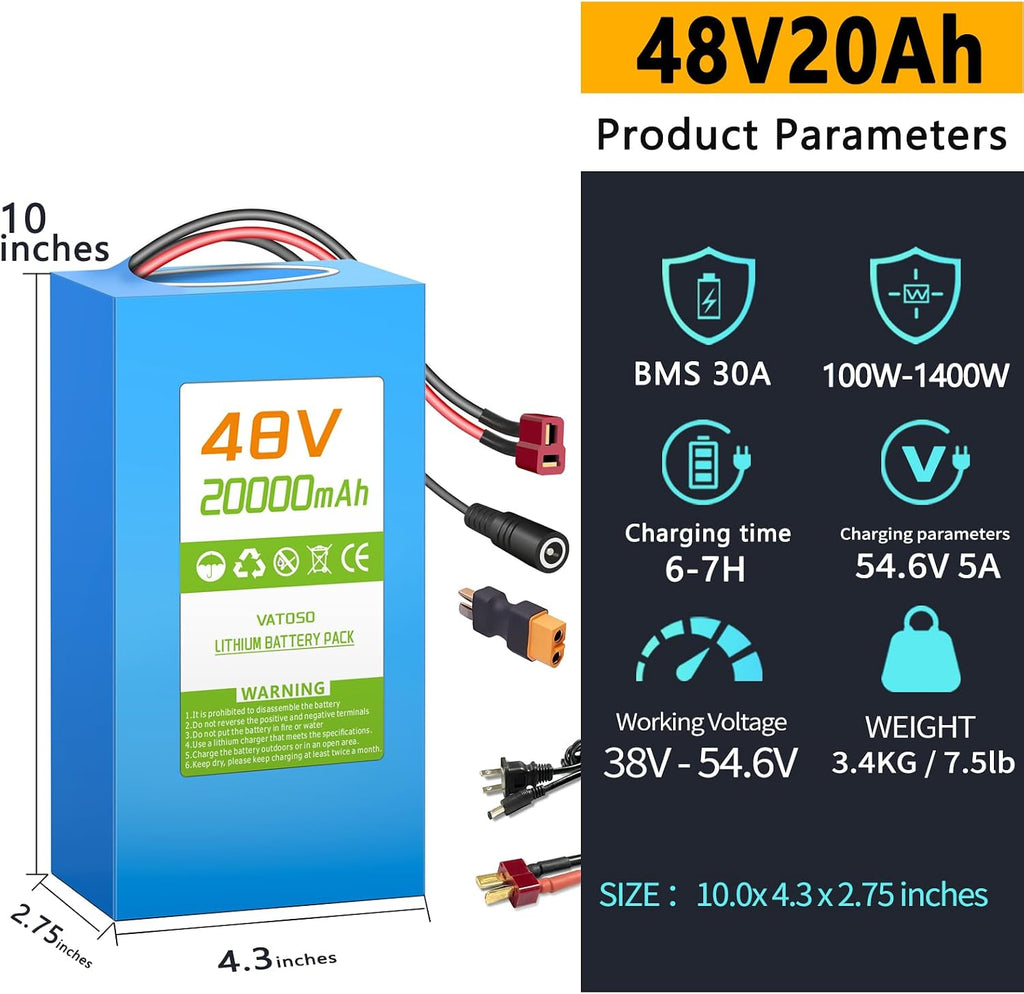 48V20Ah Battery with 30A BMS