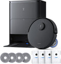 ECOVACS DEEBOT T30S Care Robot Vacuum and Mop, 11000Pa, ZeroTangle Technology, TruEdge Adaptive Edge Mopping, Hot Water Mop Washing, Self-Emptying, Self Refilling, Auto-Mop Lifting, Obstacle Avoidance