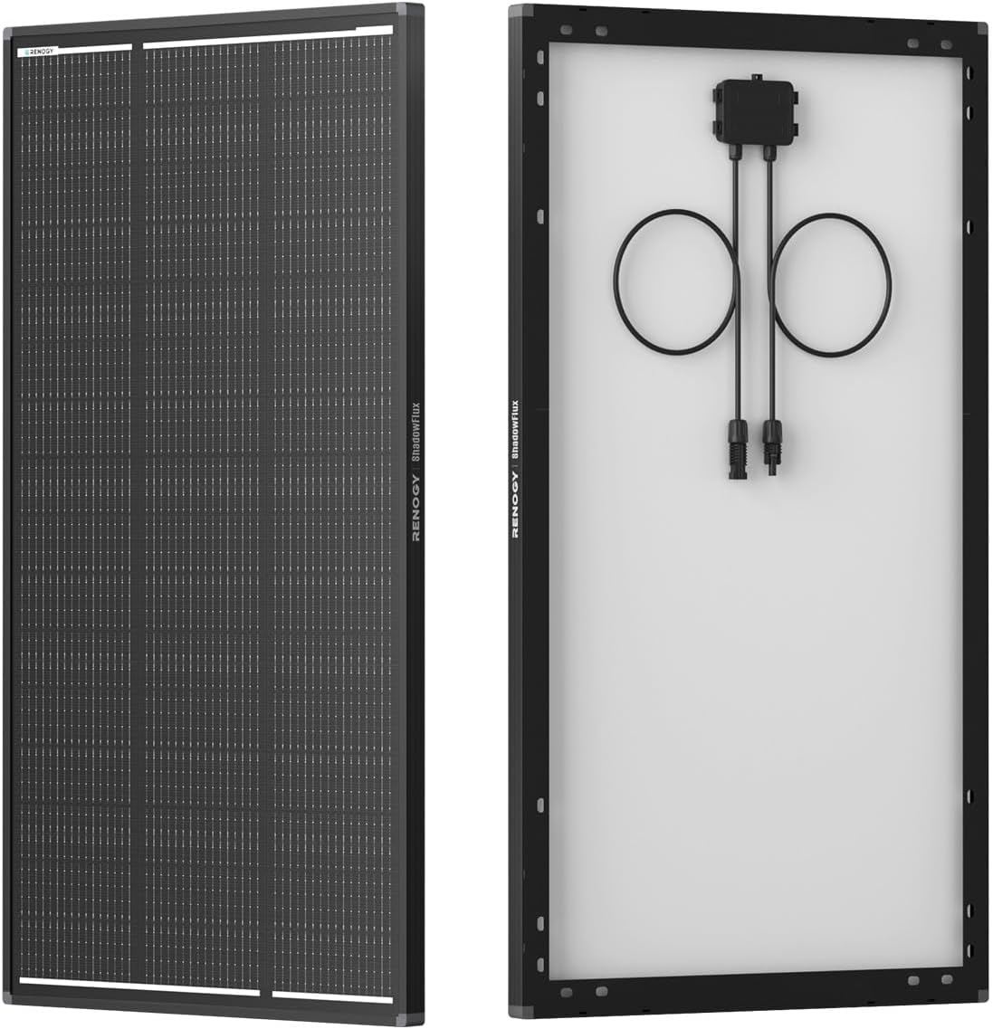 Renogy 120W Solar Panel ShadowFlux Anti-Shading, 12V 120 Watt Solar Panel N-Type 25% High-Efficiency, PV Module Power Charger for RV Marine Rooftop Farm Battery and Other Off-Grid Applications
