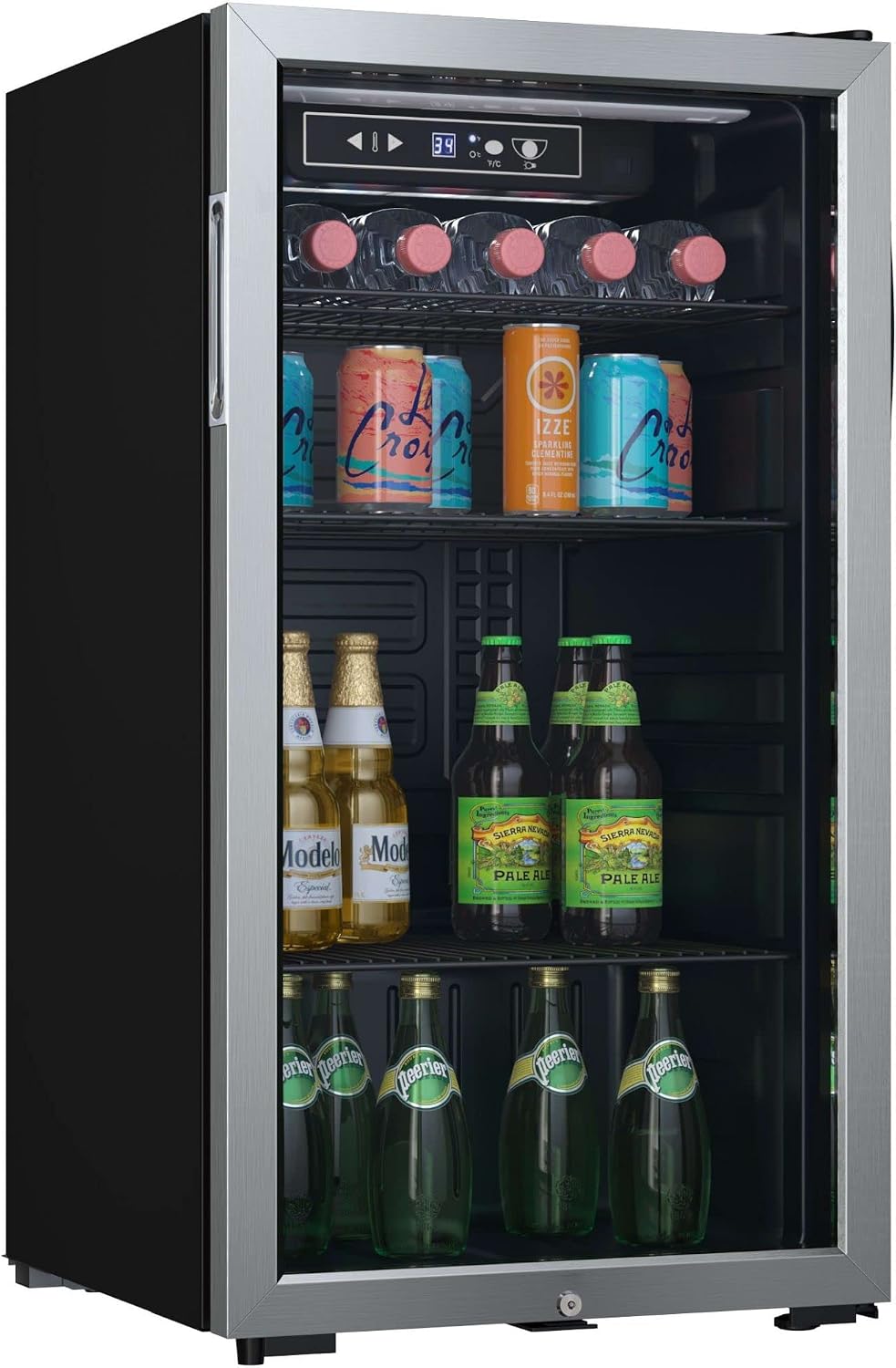 EdgeStar BWC121SSLT 18 Inch Wide 80 Can Capacity Ultra Low Temp Beverage Center