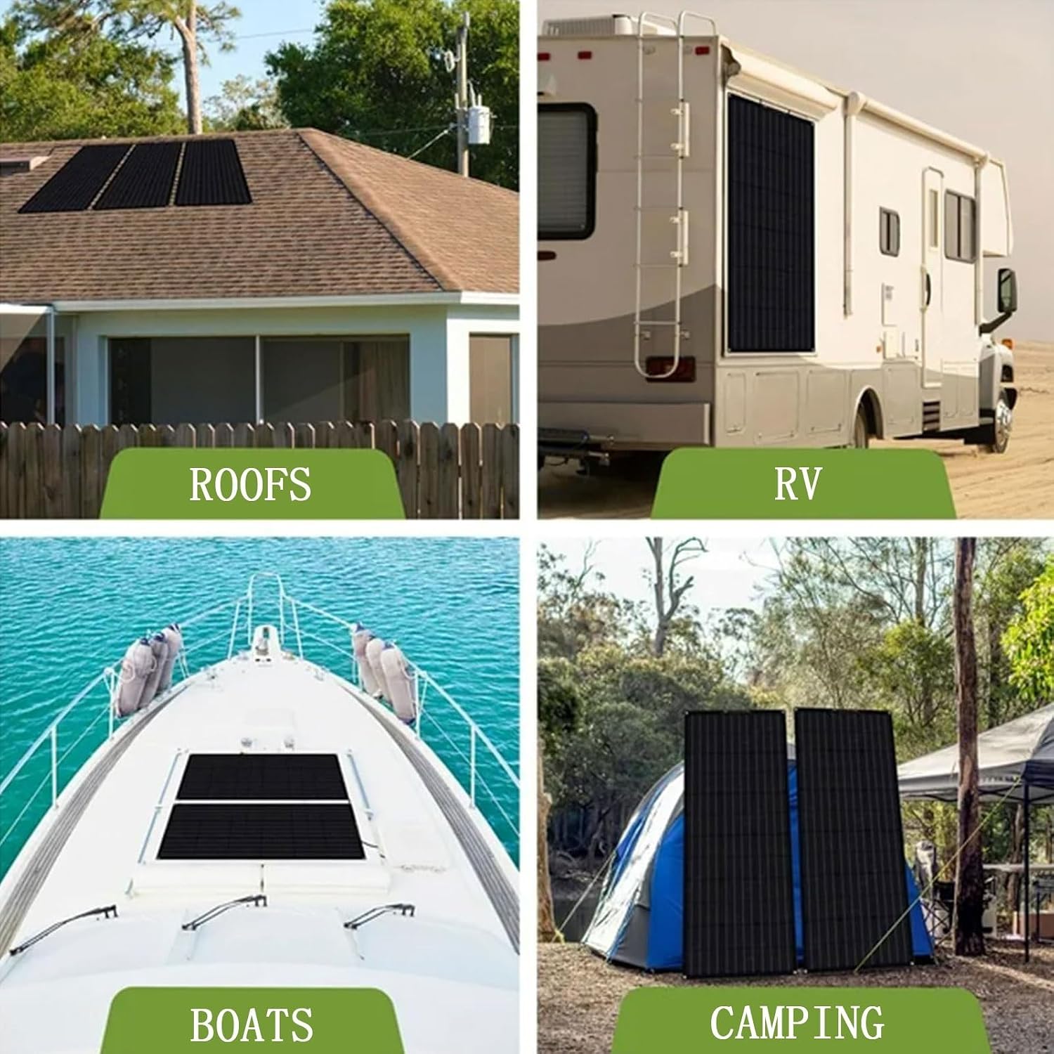 600W Flexible Panel Solar Kit ，40A Controller Portable Monocrystalline Solar Panel 2X300W for Power Station,Waterproof IP67 for Outdoor Camping RV Off Grid System