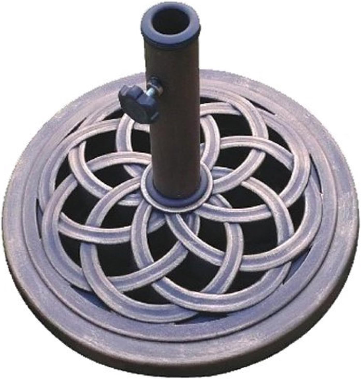 Suncast 99 Gallon Wicker Deck Box + DC America 18-Inch Umbrella Base
