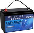 12V 100Ah LiFePO4 Battery, Group 31 Lithium Battery Built-in 100A BMS 8000 Deep Cycles Rechargeable 1280Wh Lithium Iron Phosphate Batterys Waterproof for Energy Storage, RV, Home, Solar System