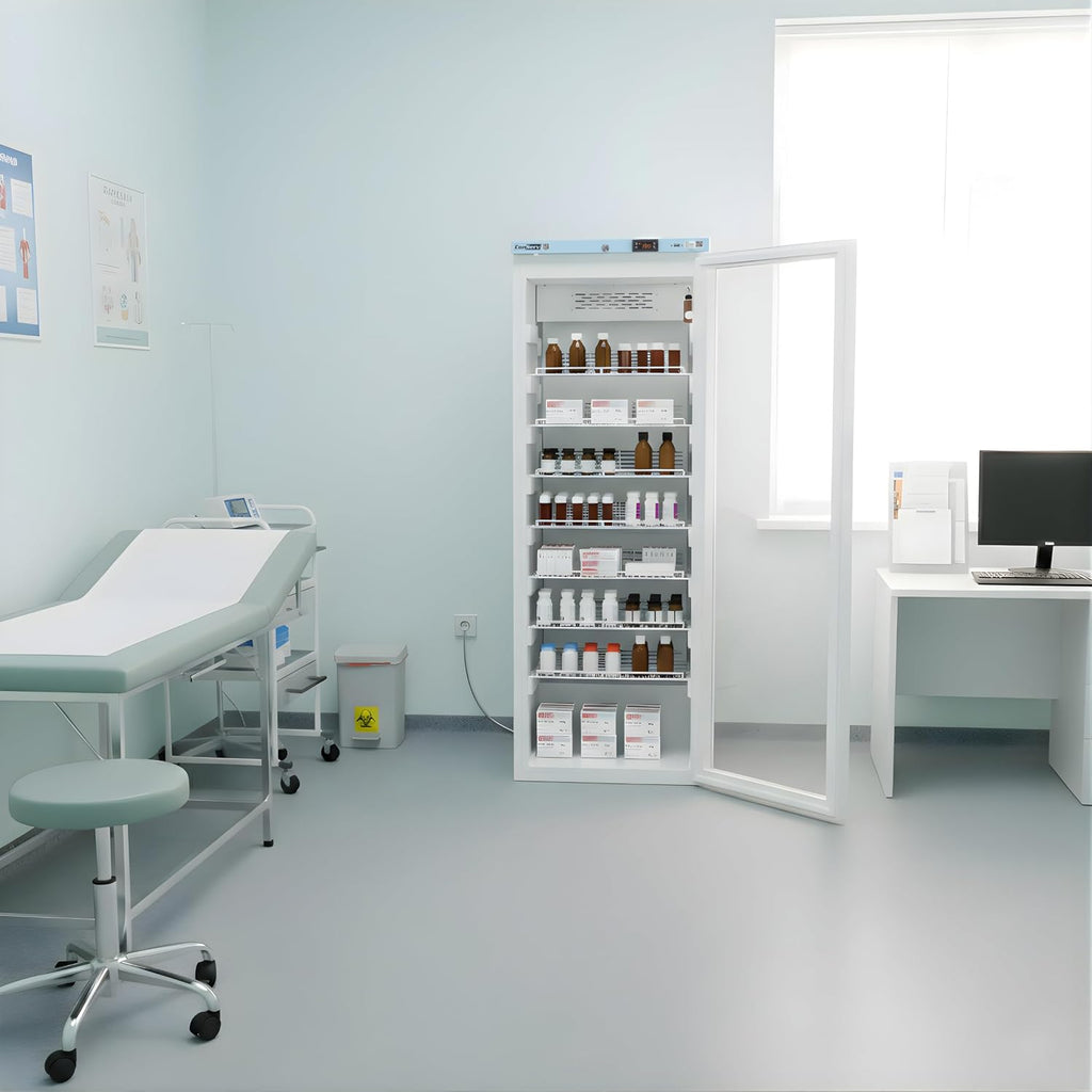 Conserv 23.4' Wide Pharmacy & Clinic Refrigerator, 12.7 Cu.Ft Medical Vaccine Fridge, WiFi Temperature Monitoring, High/Low Temp Alarm, Locking Door, No Frost, ETL Listed, 110V