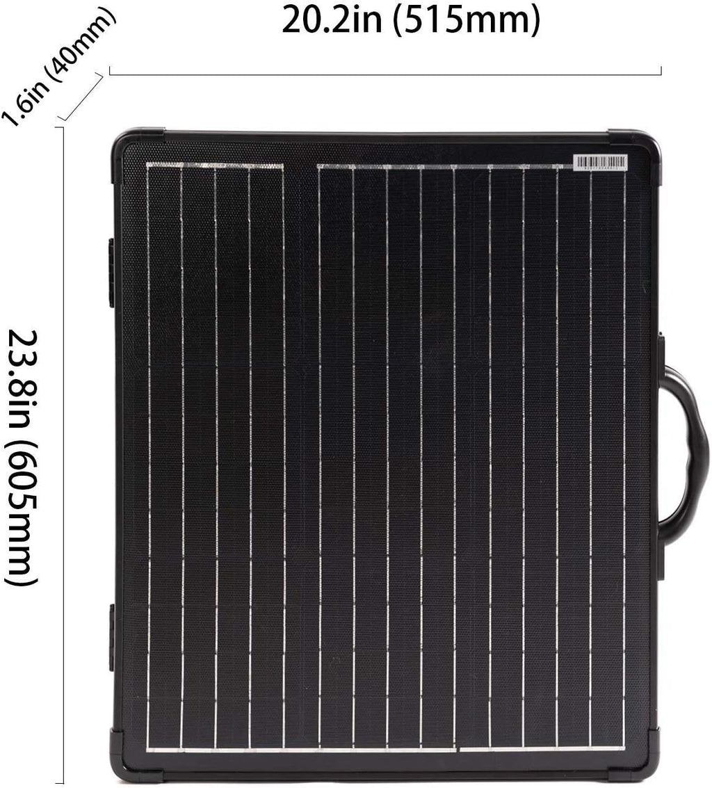 100W Lightweight Portable Solar Panel Kit with 20A 12/24V PWM Waterproof Charge Controller