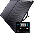 100W Lightweight Portable Solar Panel Kit with 20A 12/24V PWM Waterproof Charge Controller