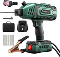 Sakerplus Portable Welding Machine-110V Handheld ARC Welder with 5-Level Current Adjustment, IGBT Inverter Technology, Helmet, Safety Goggles & Carrying Case Included(Green, 25pc Wire Rods)