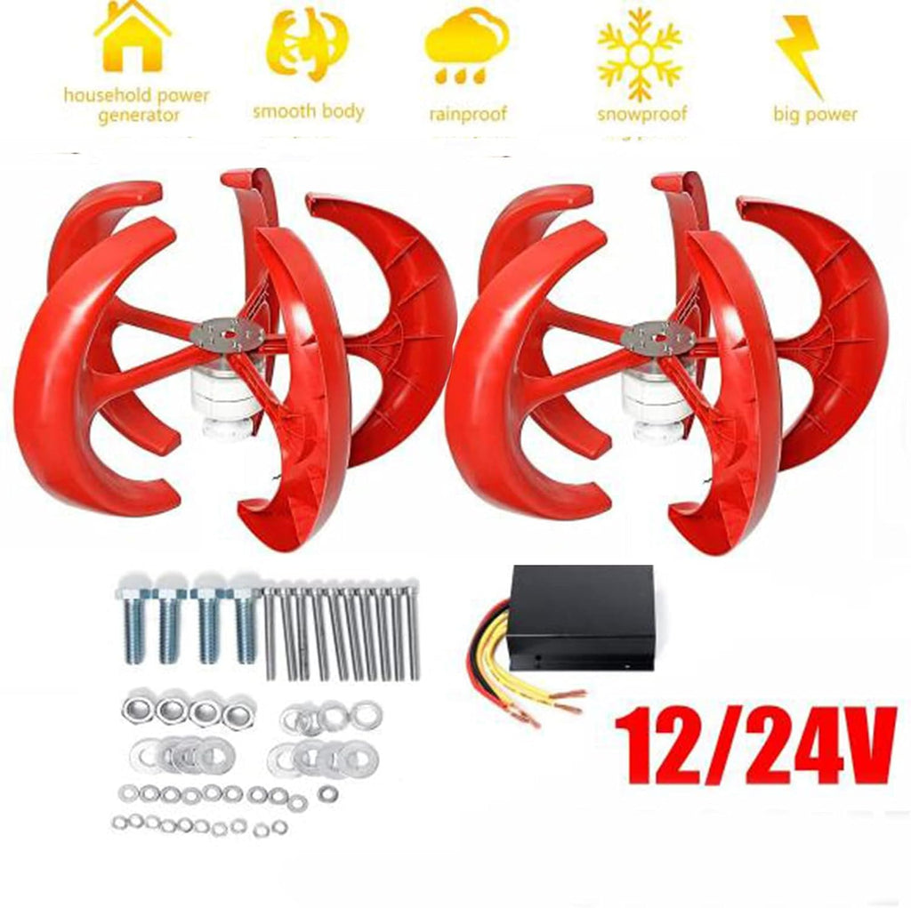 1000W-1500W Low Noise Vertical Permanent Maglev Generator,12V-220V AC Wind Power Vertical Low Noise Wind Turbines Generator for Home Supplemental Power