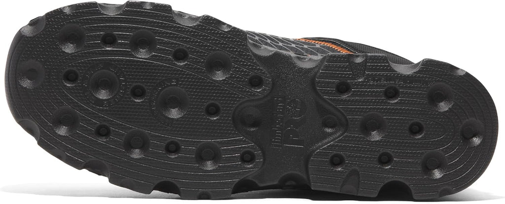 Timberland PRO Men's Powertrain Sport Alloy Safety Toe Industrial Athletic Work Shoe, Black/Orange-2024 New, 12