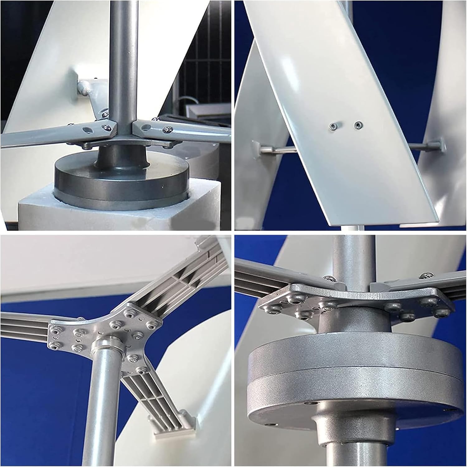 Vertical Wind Power Turbine Generator Kit 6000W 3 Blades Portable Helix with Controller Nature Power for Marine RV Home Industrial 12V