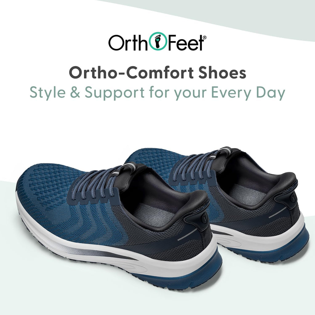 Orthofeet Men's Orthopedic Tilos Hands-Free Water-Repellent Walking Sneaker