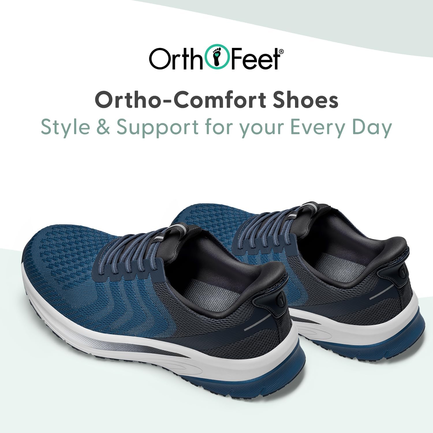 Orthofeet Men's Orthopedic Tilos Hands-Free Water-Repellent Walking Sneaker