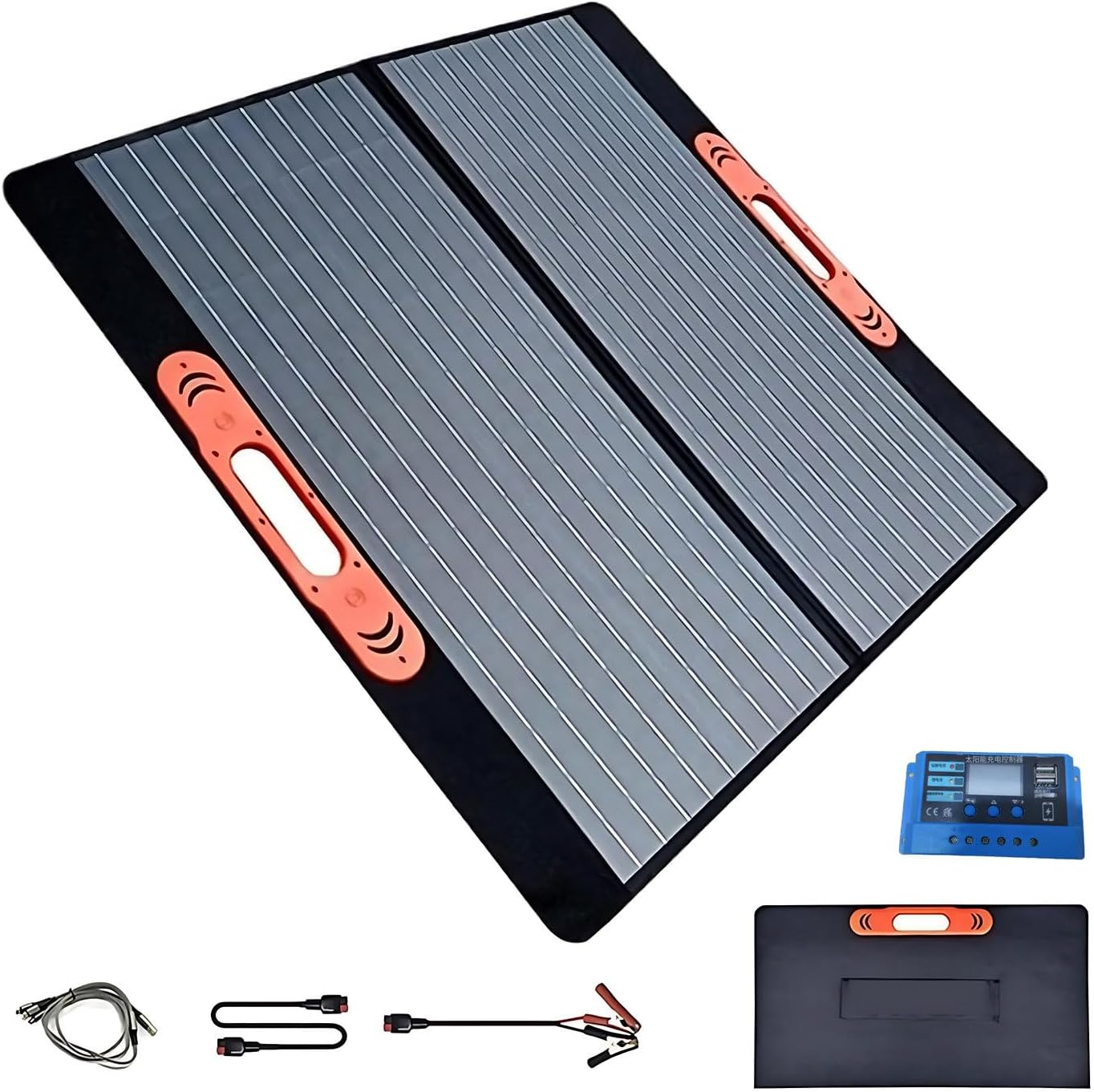 Foldable 200W Solar Panel Kit | 24% Efficient Monocrystalline Charger | IP67 Waterproof Panel for Outdoor, RV, Solar Generator Charging 100W