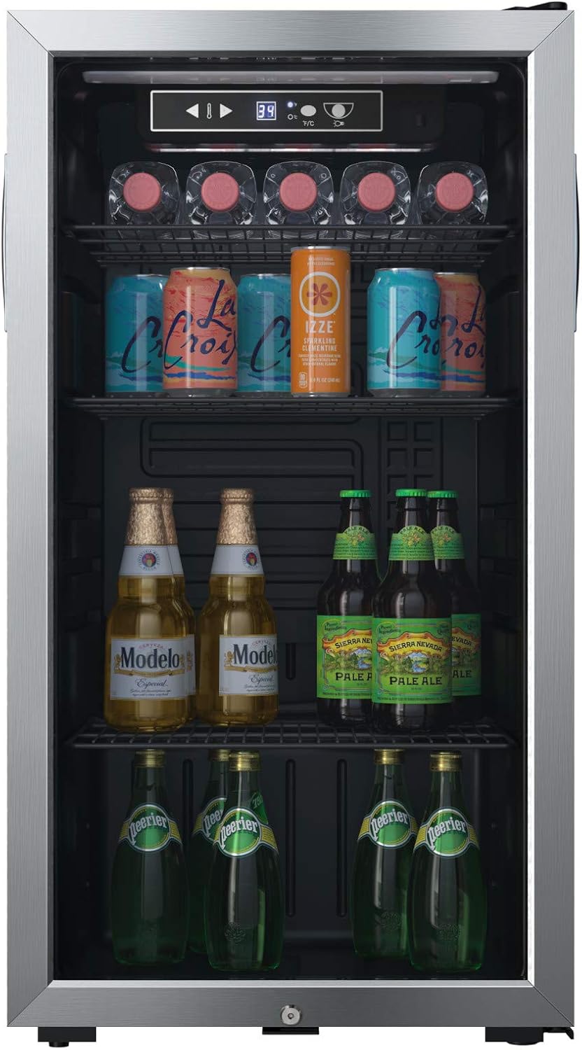 EdgeStar BWC121SSLT 18 Inch Wide 80 Can Capacity Ultra Low Temp Beverage Center