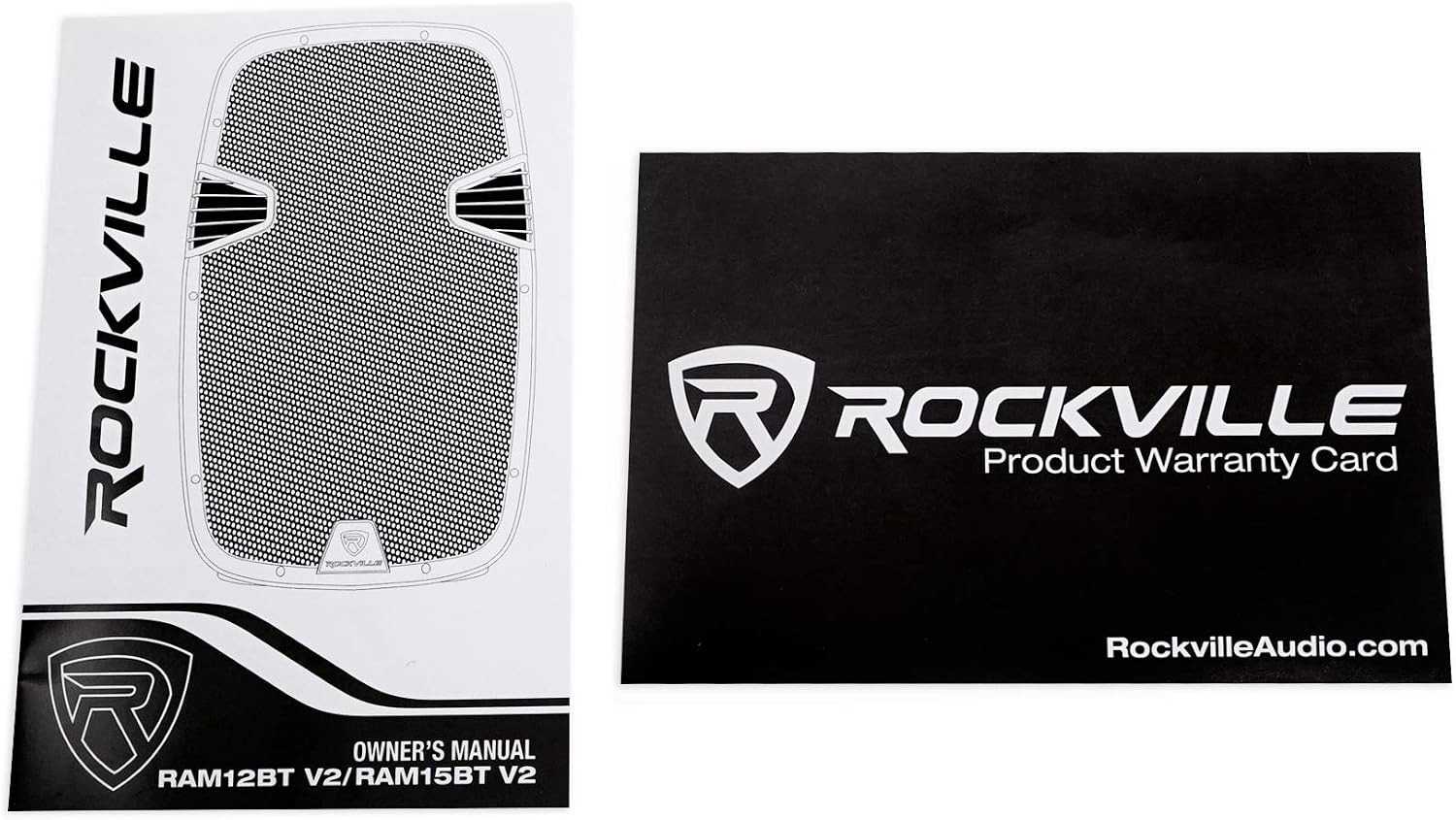Rockville RAM12BT 12' Rechargable Powered 600W PA Speaker, 2 Mics, Bluetooth