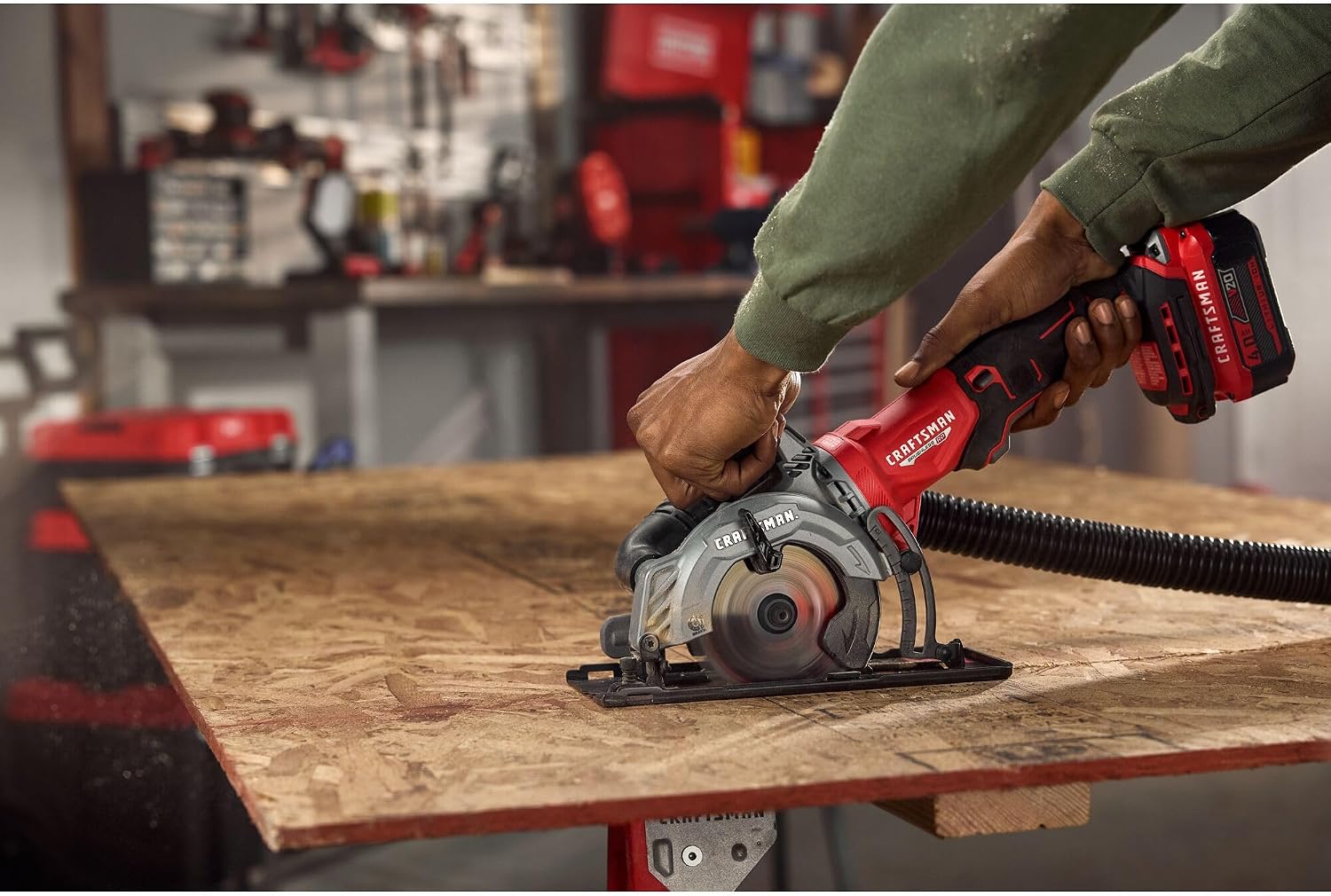 CRAFTSMAN V20 4-1/2 Inch Cordless Circular Saw, Bare Tool Only (CMCS405B)