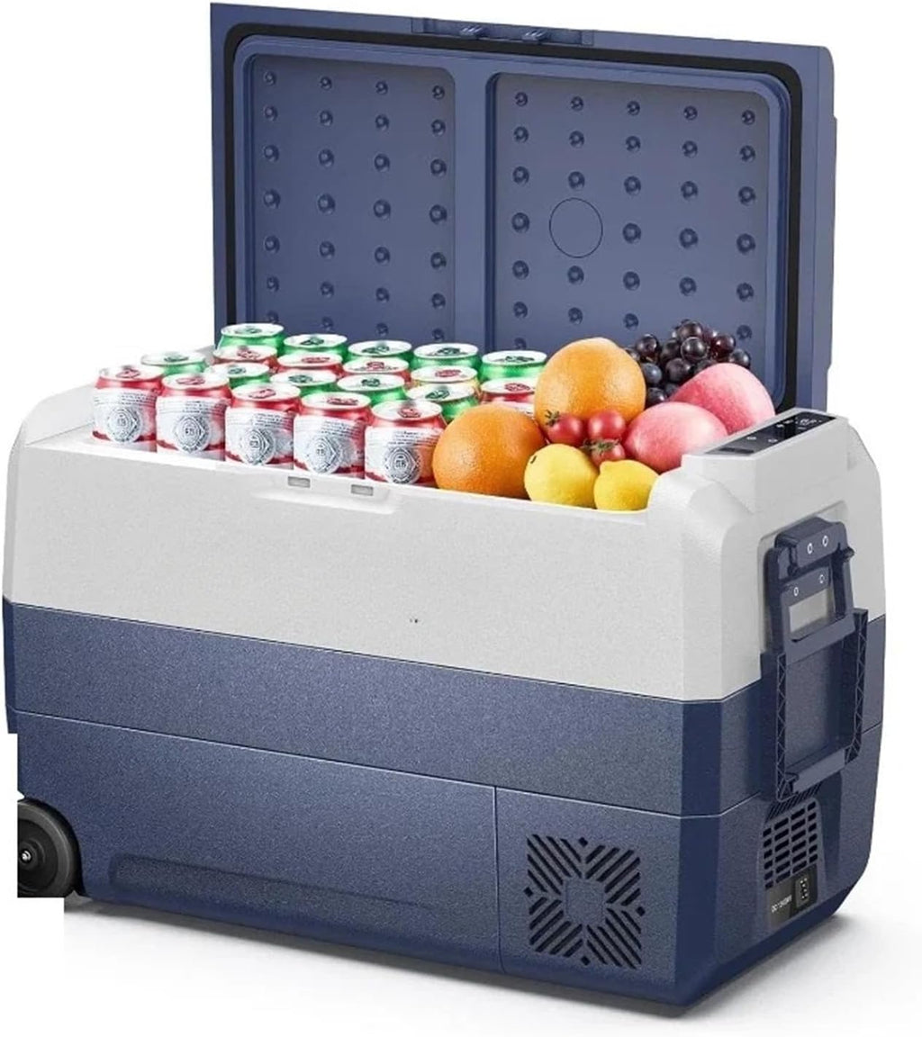 12Volt Car Refrigerator 53Quart Portable Truck Freezer Electric Cooler Fridge -4℉-68℉RV Refrigerator 12/24V(53 QuartSingleZone)