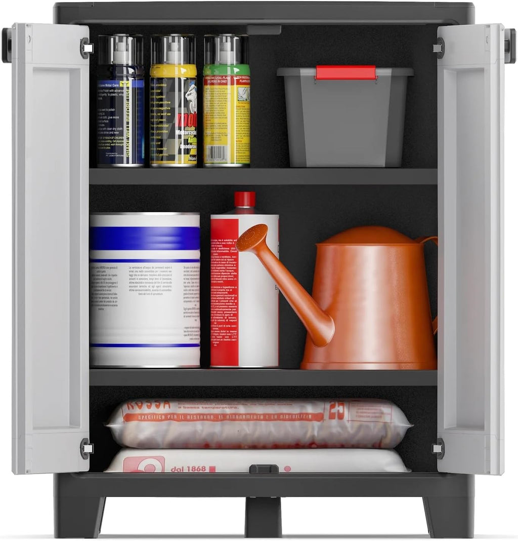 Keter 2 Door Base Cabinet, Grey