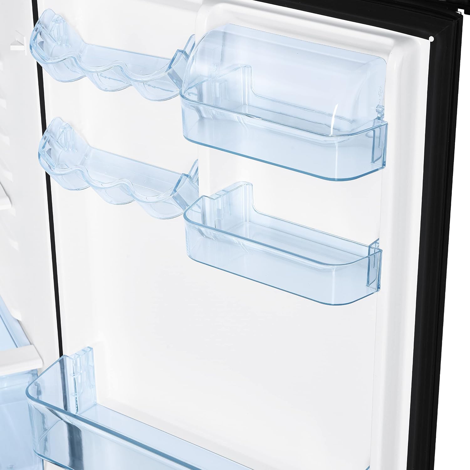 Avanti Apartment Size Refrigerator Frost-Free Defrost with Top Freezer Adjustable Glass Shelves LED Lighting Reversible Door 10.0 Cu. Ft., in Stainless Steel