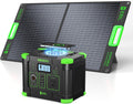 EBL 300W Portable Power Station with 100W Portable Solar Panel, 288.6Wh USB-C PD60W 300W Pure Sine Wave Solar Generator, Foldable Solar Panel for Camping, Emergency Backup