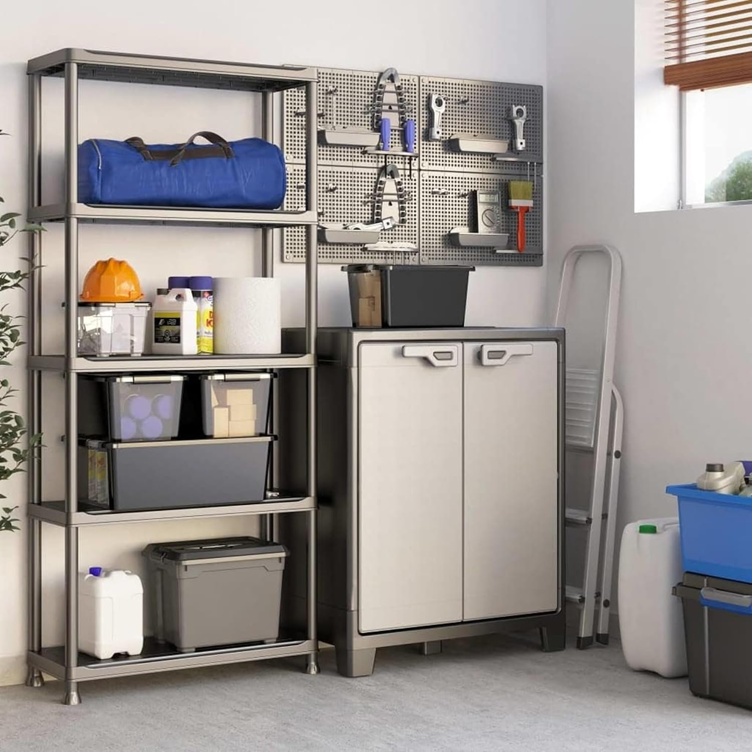 Keter 2 Door Base Cabinet, Grey