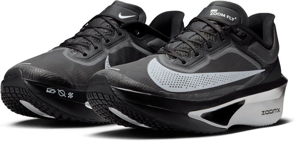 Nike Zoom Fly 6 Men's Road Racing Shoes (FN8454-001, Black/Light Smoke Grey/White) Size 12