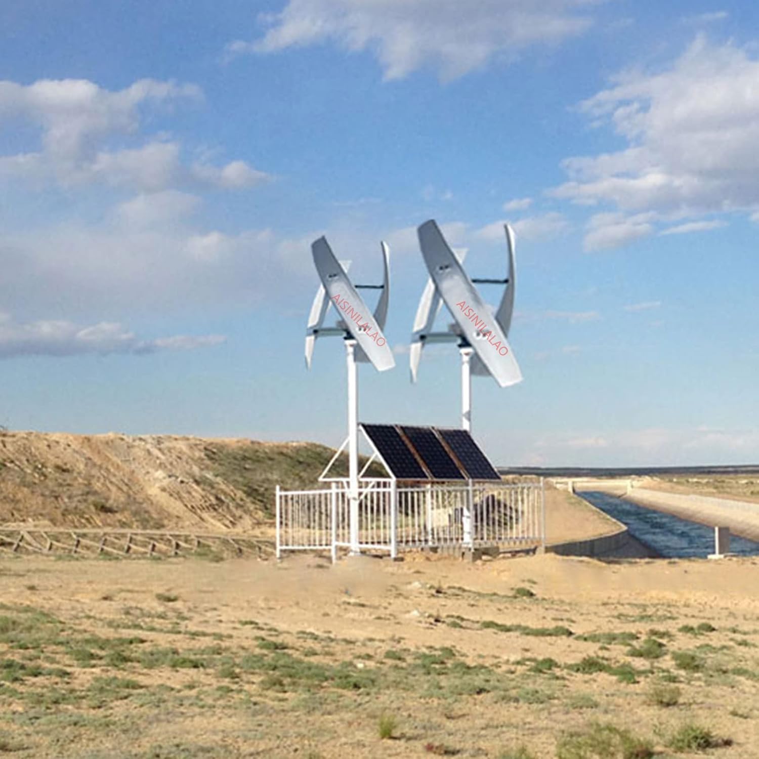1000W-10000W Wind Turbines Generator Kit,Low Wind Speed Start 3 Blade Home Wind Turbine W/Controller for Home, Boats, Street Lighting (12V-220V)