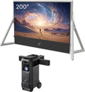 soundcore Nebula X1 Pro Mobile Theater: 4K Triple Laser Projector with 200' Silent Inflatable Screen, 3500 ANSI Lumens, 7.1.4 Dolby Atmos, 56000:1 Contrast, Wireless Battery Pump, Wind-Resistant