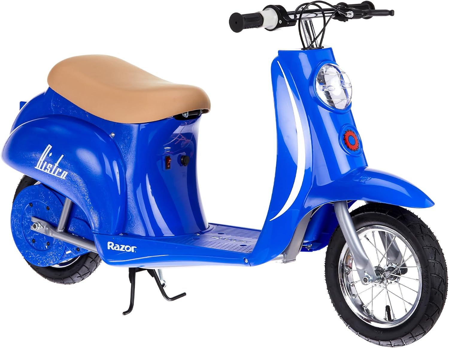 Razor Pocket Mod Electric Scooter Ride-On for Kids Ages 8+, 170 lb Max Weight – 250W Motor, Up to 15 Mph, 40-Min Run Time on High Speed, Twist-Grip Throttle, 12' Pneumatic Tires, Under Seat Storage